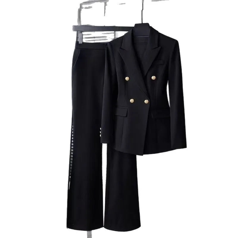 Women's Tailored Blazer & Wide-Leg Pants — Suit & Separates