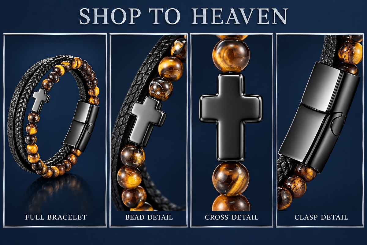 Beaded Cross Bracelet Frame