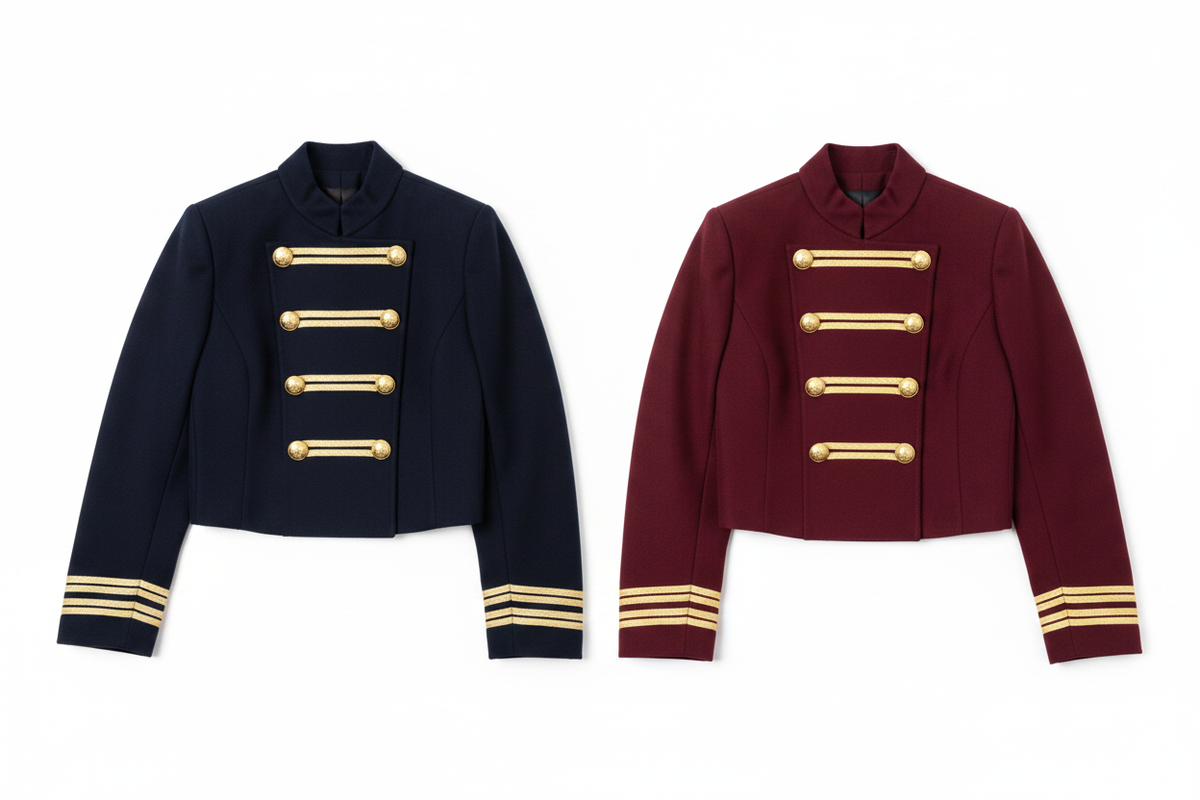 Colour Grid – Navy Military Blazer