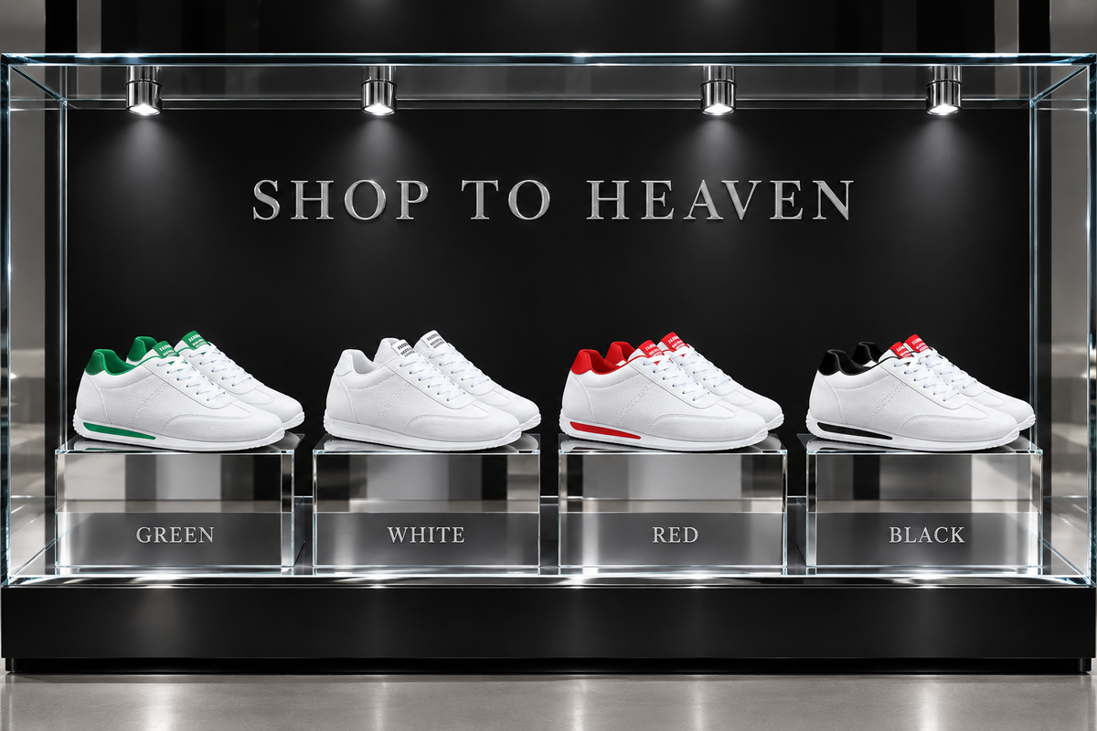 Contrast-Heel Sneakers All Colours