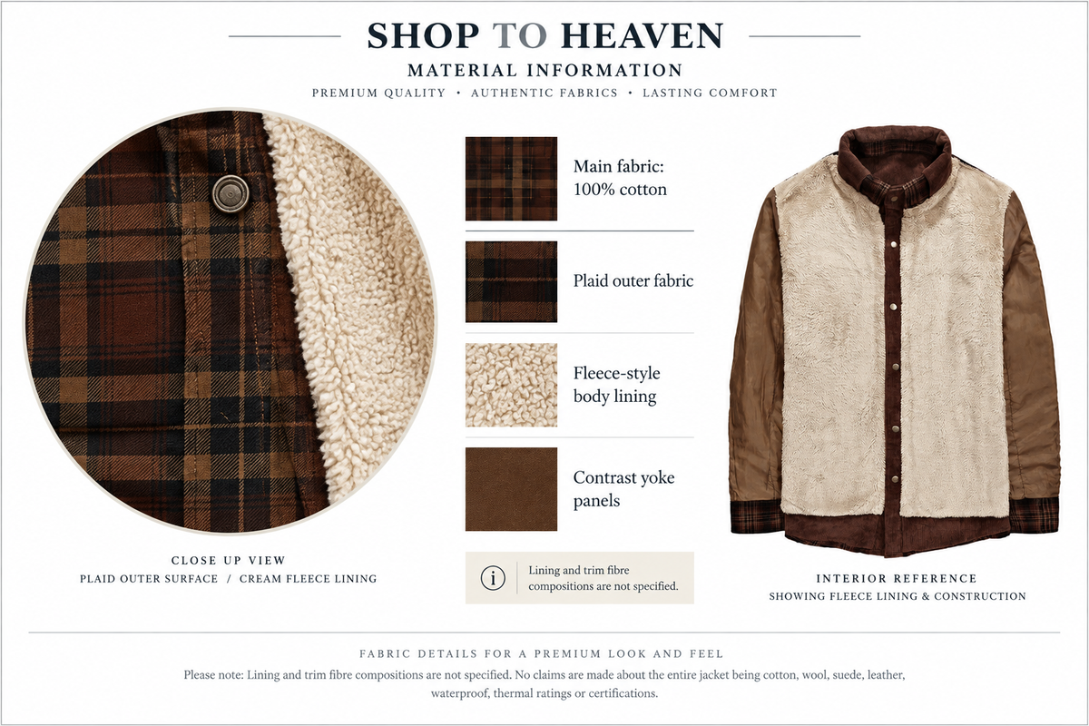 Cotton Plaid Jacket Material Information