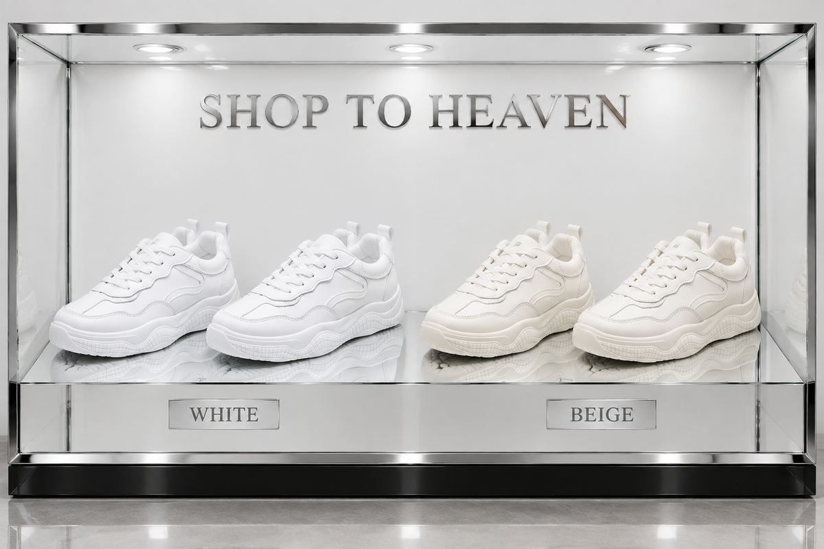 Curved-Panel Sneakers Both Colours