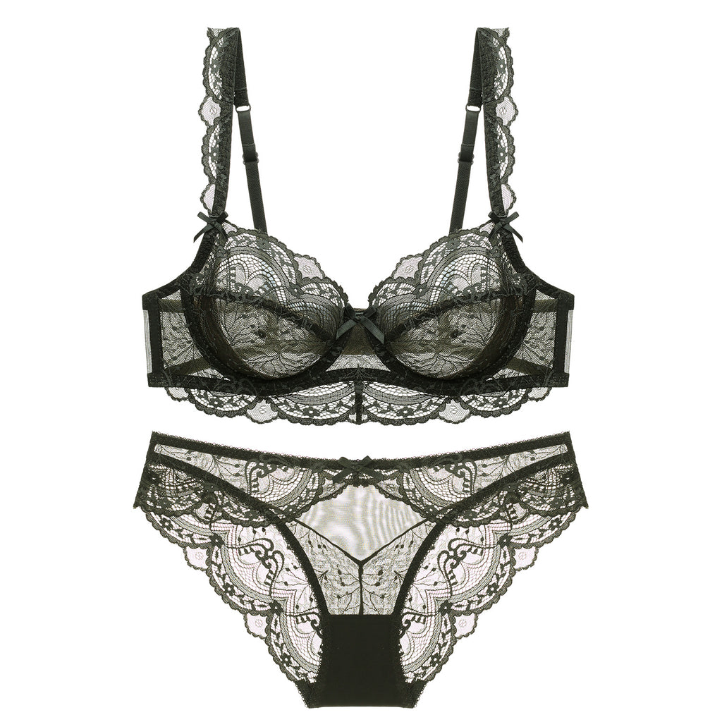Ultra-Light Lace Bra Set — Floral Lace Lingerie