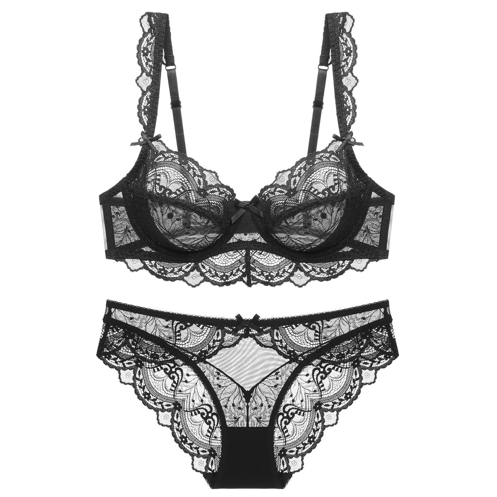 Ultra-Light Lace Bra Set — Floral Lace Lingerie