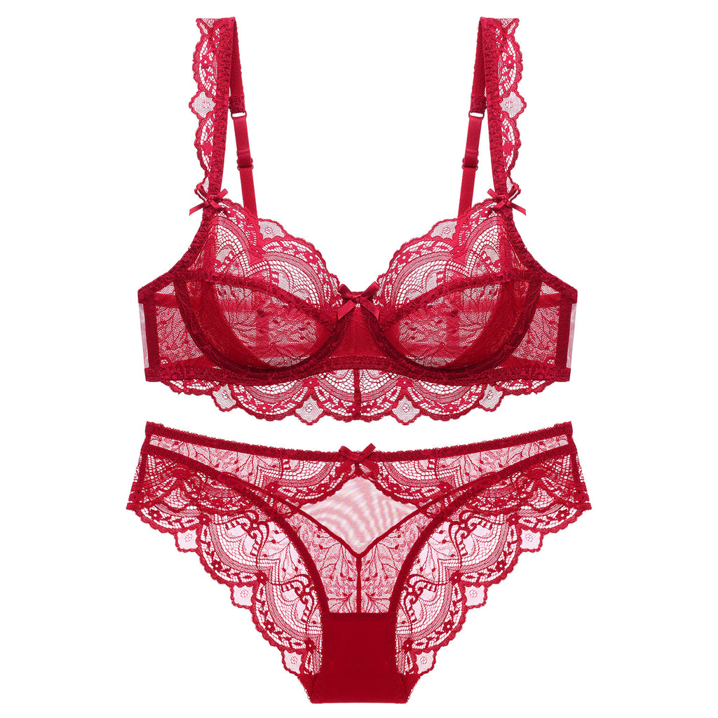 Ultra-Light Lace Bra Set — Floral Lace Lingerie