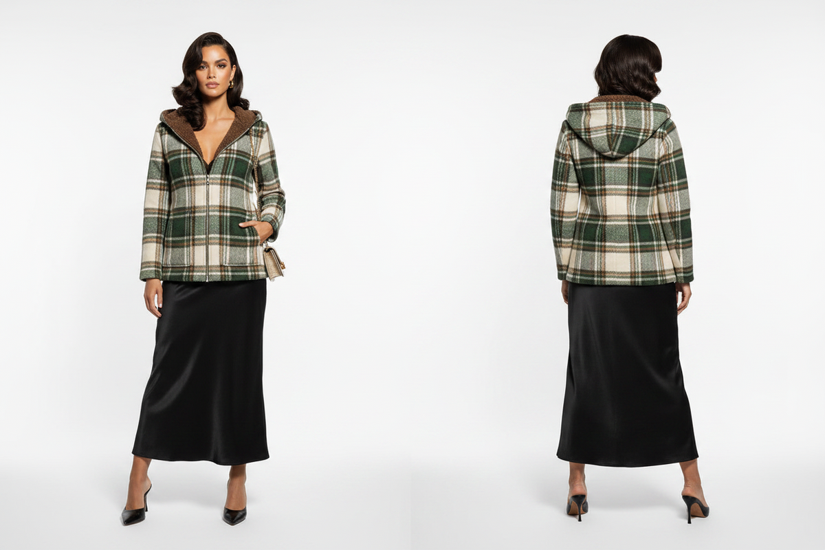 Printed Cardigan Coat — Slim Fit