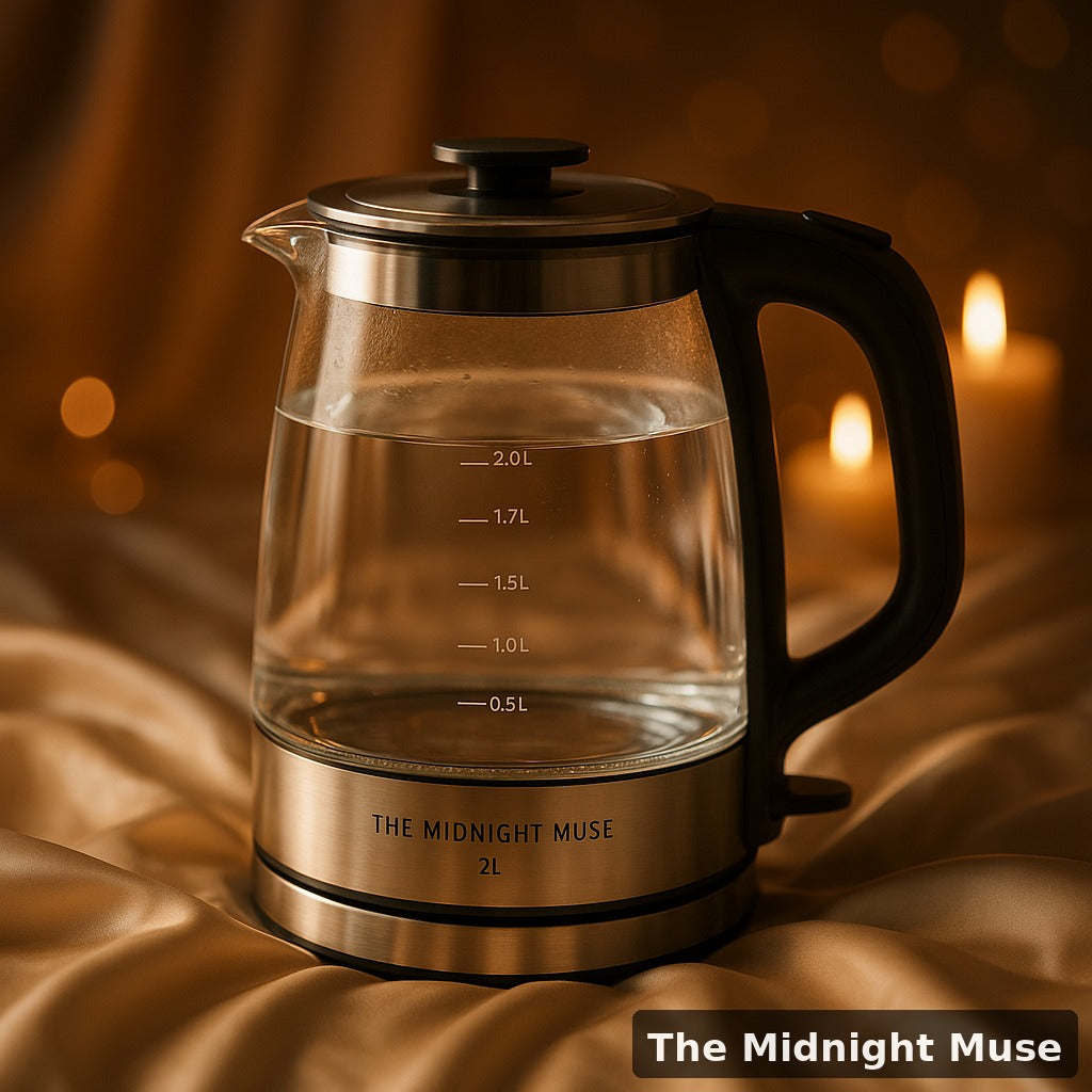 The Midnight Muse | Enchanted Luxury Glass Kettle Duo