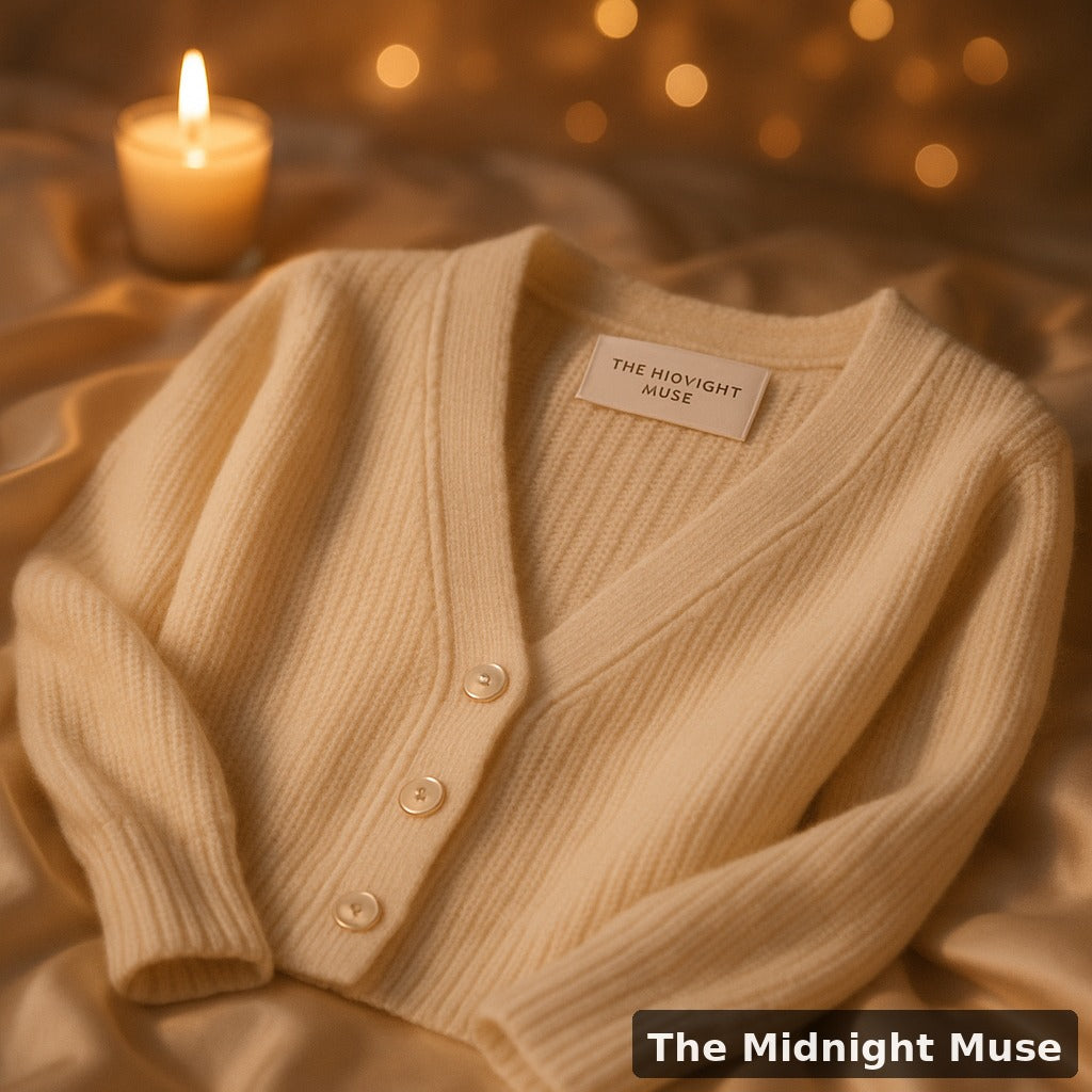 The Midnight Muse | Ethereal Embrace Cozy Knit Cardigan