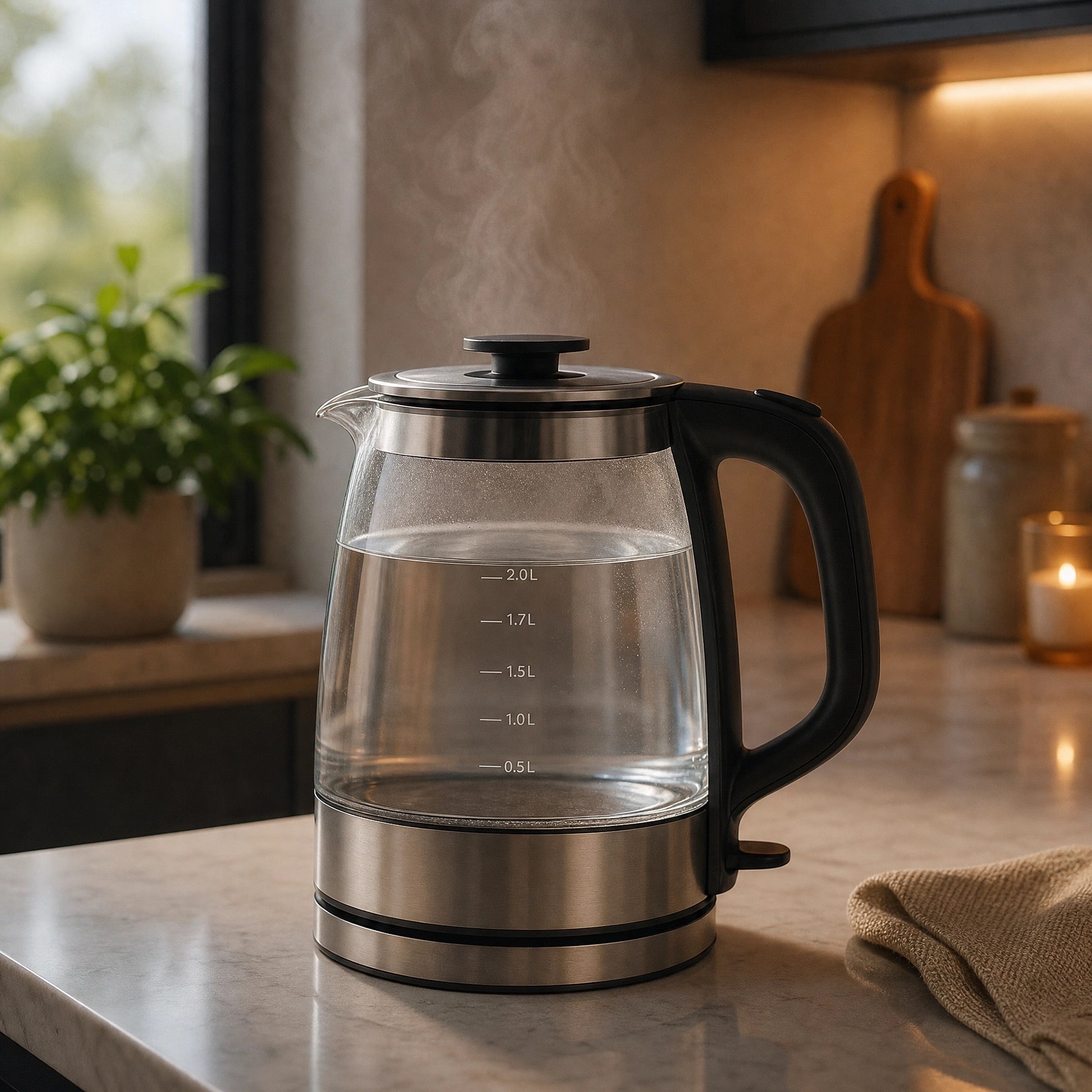 The Midnight Muse | Enchanted Luxury Glass Kettle Duo