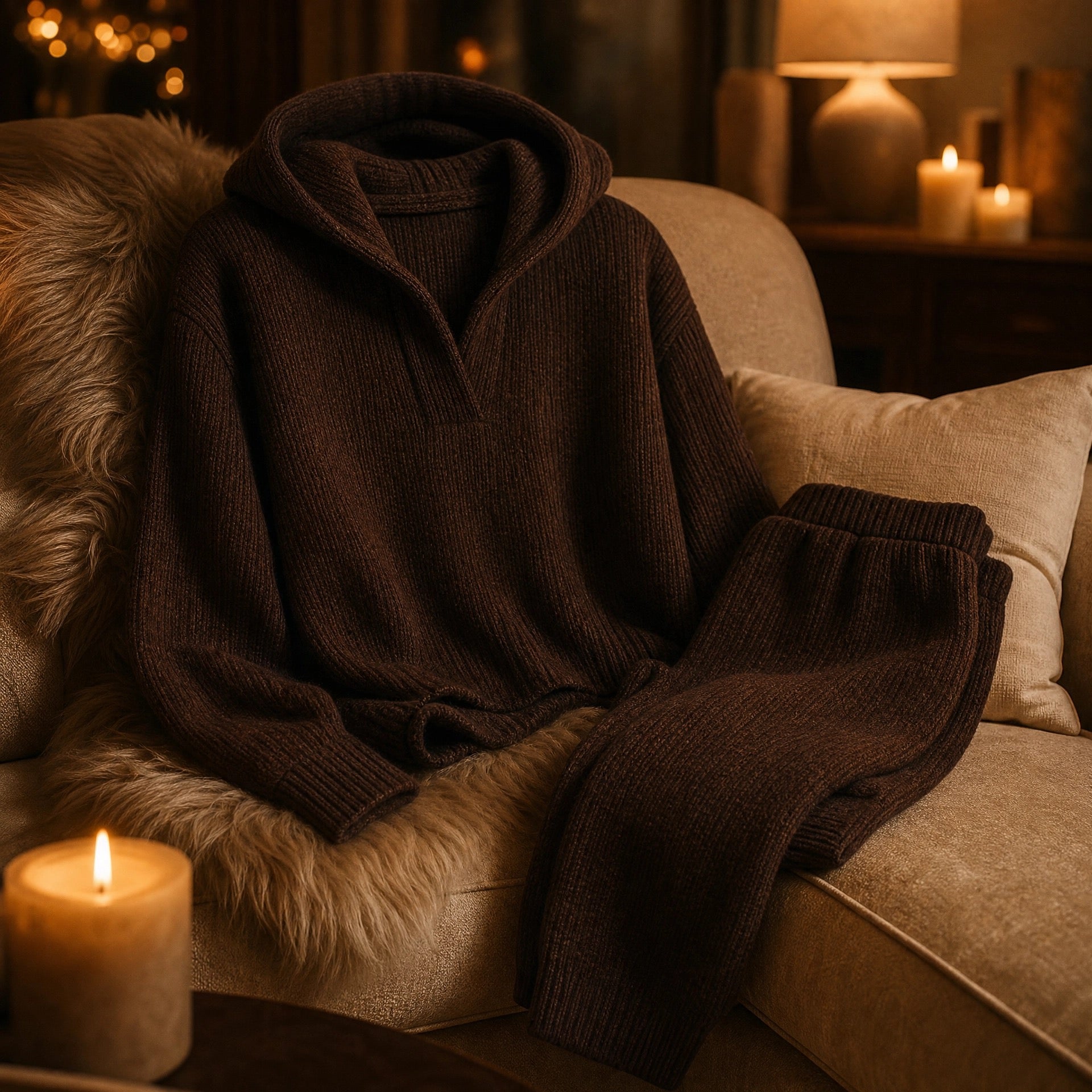 The Midnight Muse | Ethereal Embrace Cozy Knit Cardigan