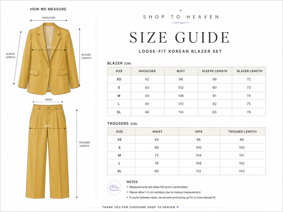Loose-Fit Korean Blazer