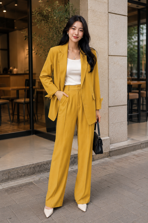 Loose-Fit Korean Blazer