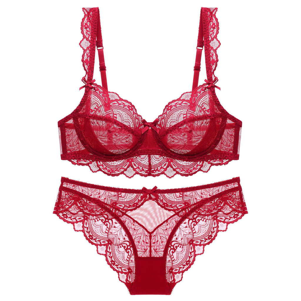 Ultra-Light Lace Bra Set — Floral Lace Lingerie
