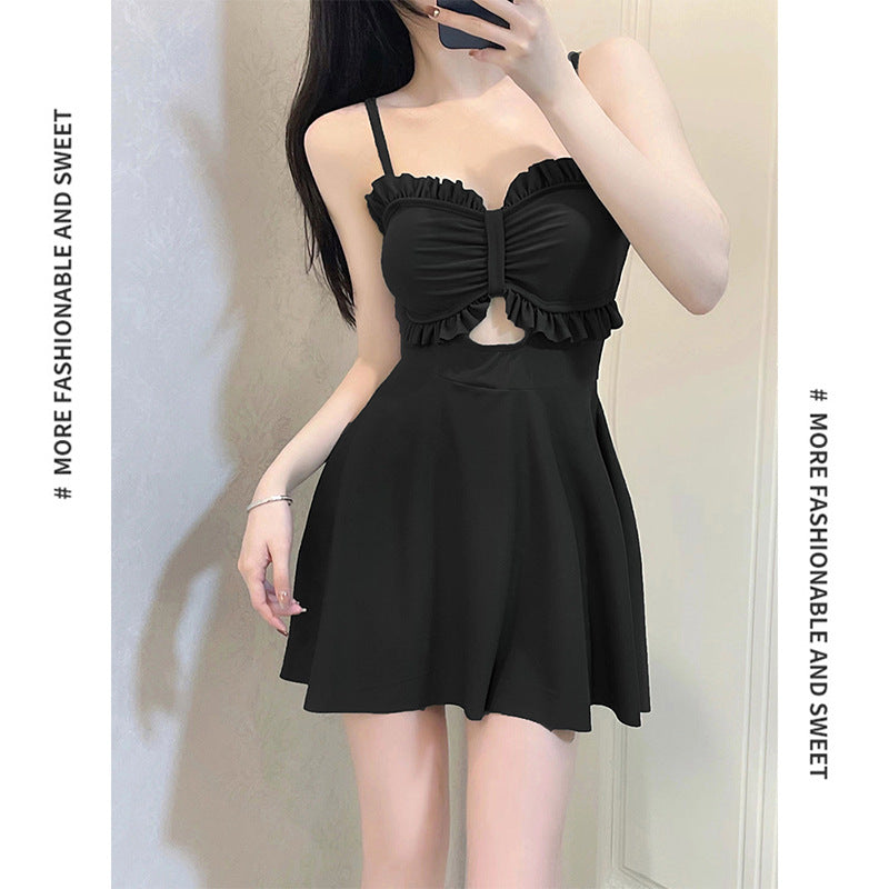 Body-Slimming Skirted Swimsuit