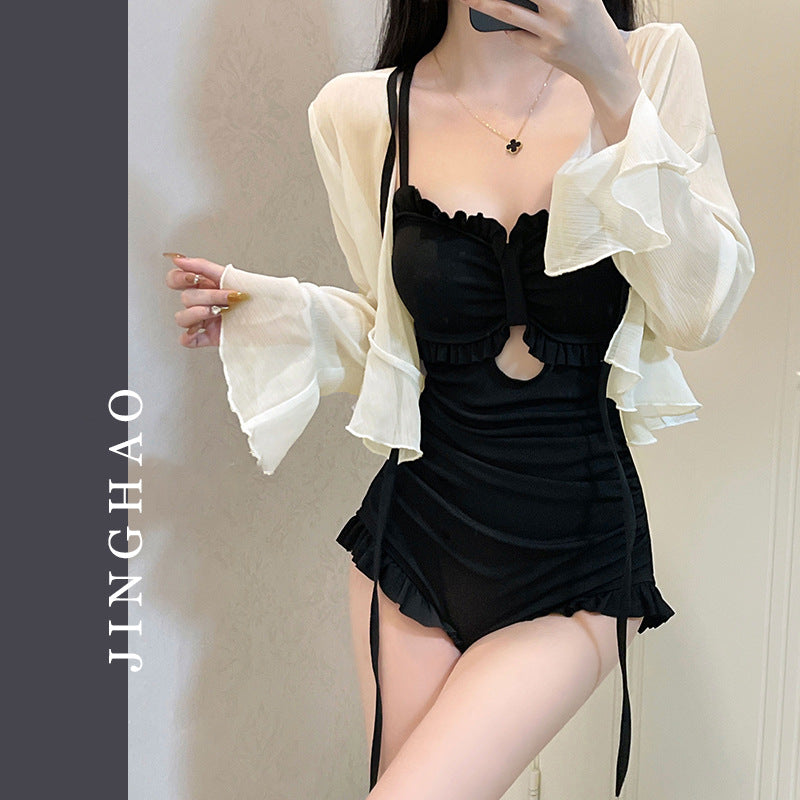 Body-Slimming Skirted Swimsuit