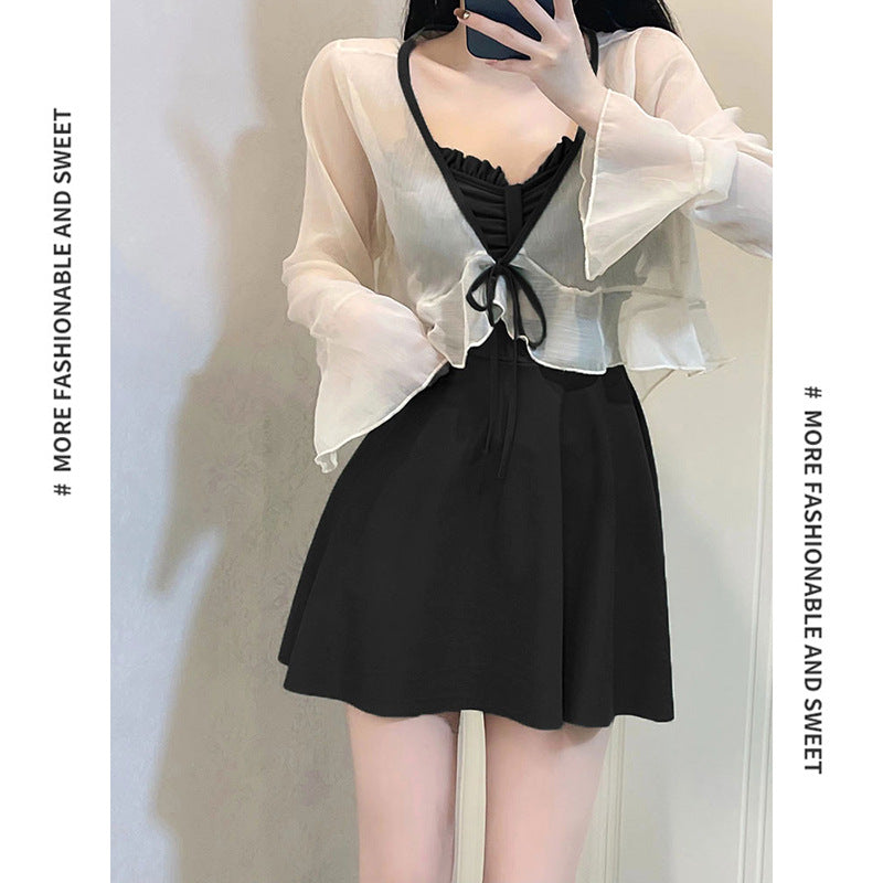 Body-Slimming Skirted Swimsuit