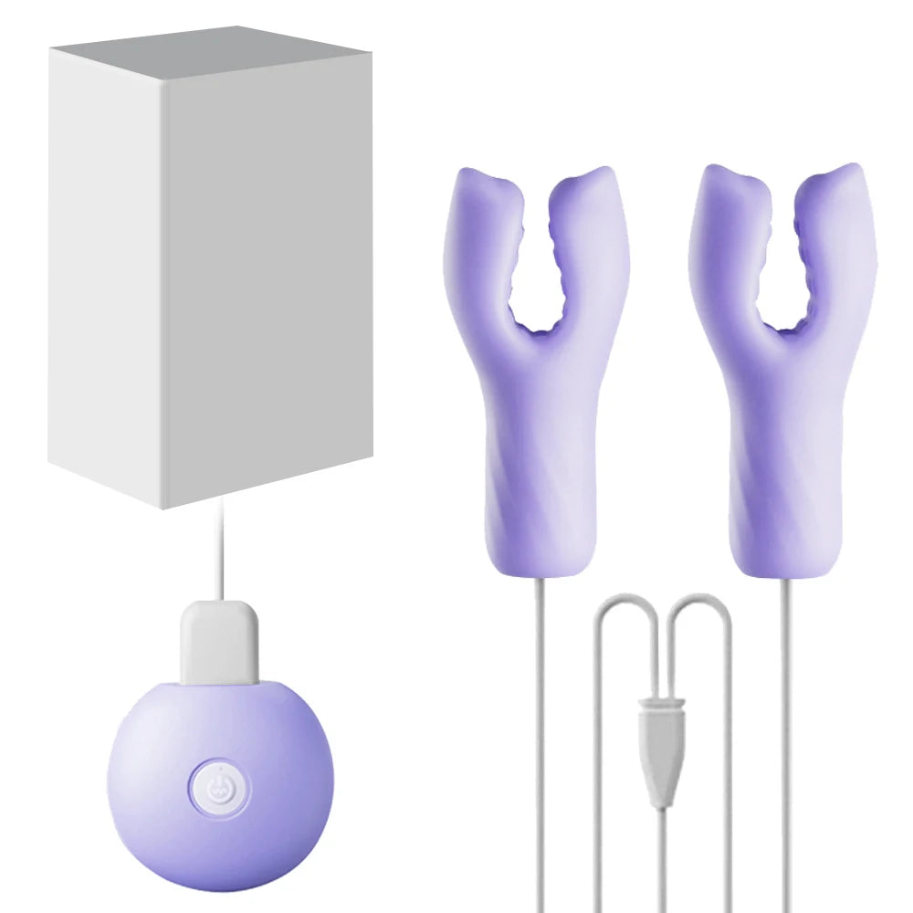 Sex Toys for Women Couple Breast Massage 10 Frequency Nipple Clamps Clitoral Clip Nipple Vibrator Nipple Clitoral Stimulation