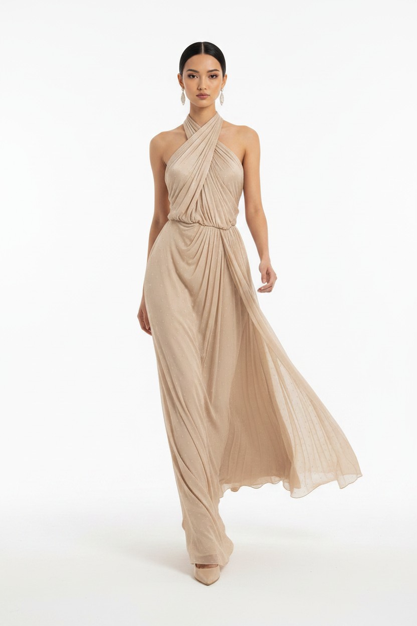 Pleated Halter Summer Top