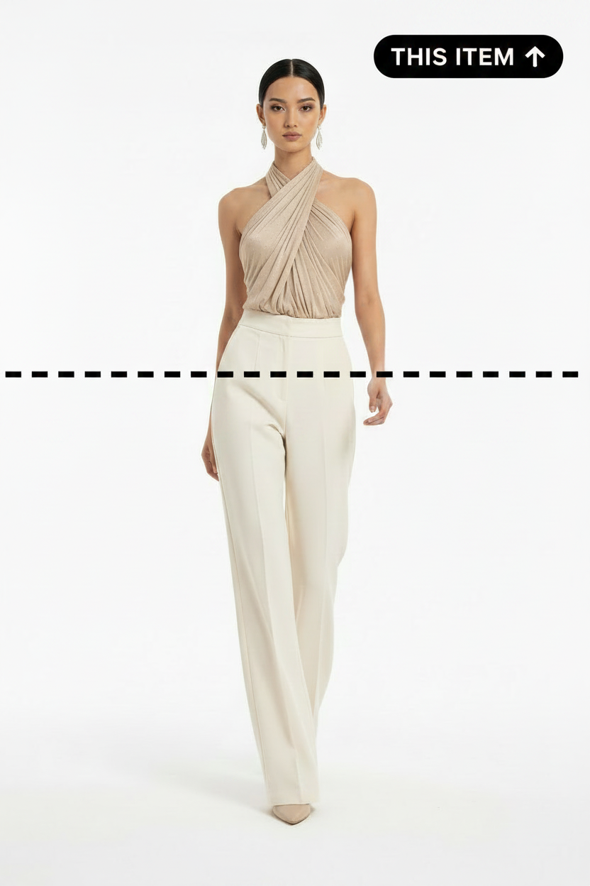 Pleated Halter Summer Top