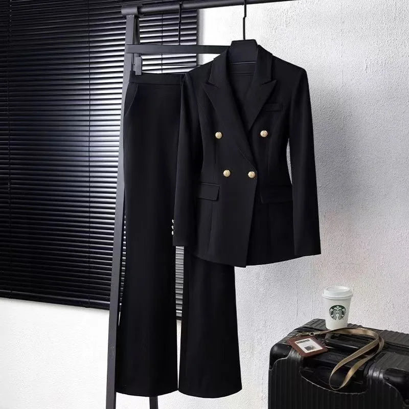 Women's Tailored Blazer & Wide-Leg Pants — Suit & Separates