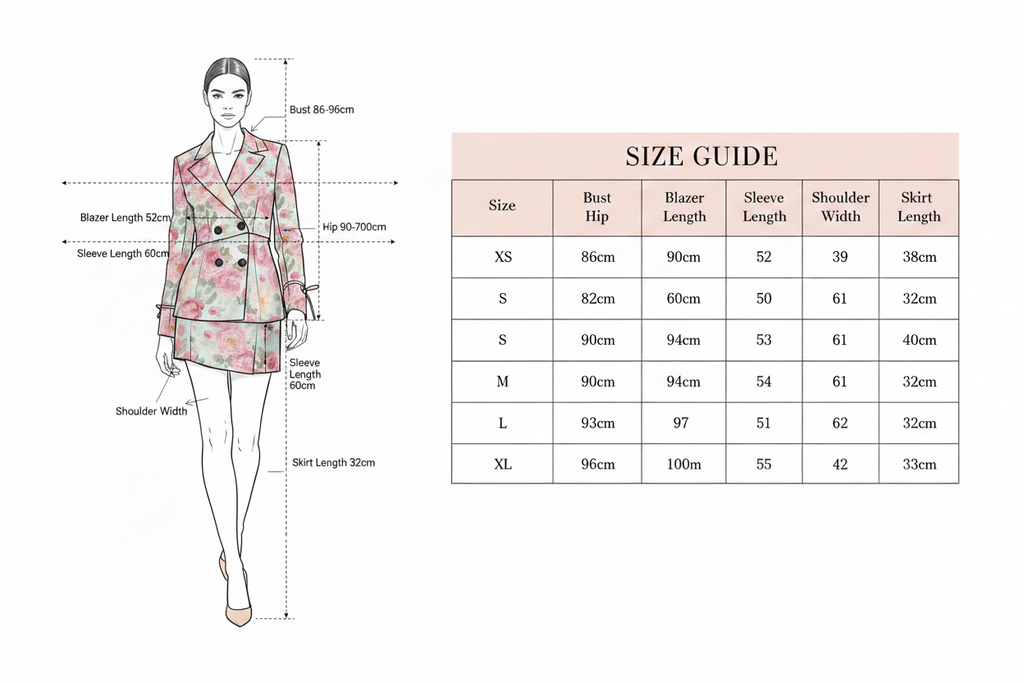 Pink Print Shirt & Mini Skirt Set