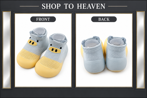 Animal Sock-Shoes Grey Frame
