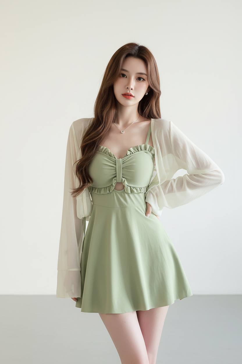 Avocado Green Swimsuit