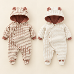 Brown and Light Brown romper colour comparison