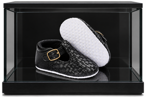 Baby Shoes Black Woven