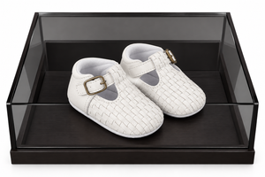 Baby Shoes White Woven