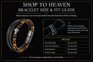 Beaded Cross Bracelet Fit Guide