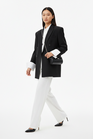 Oversized Double-Breasted Blazer