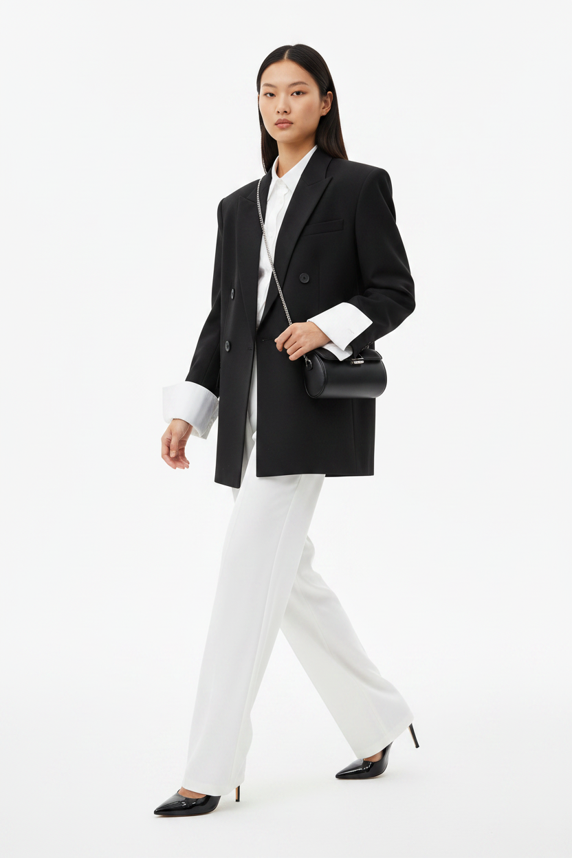 Oversized Double-Breasted Blazer