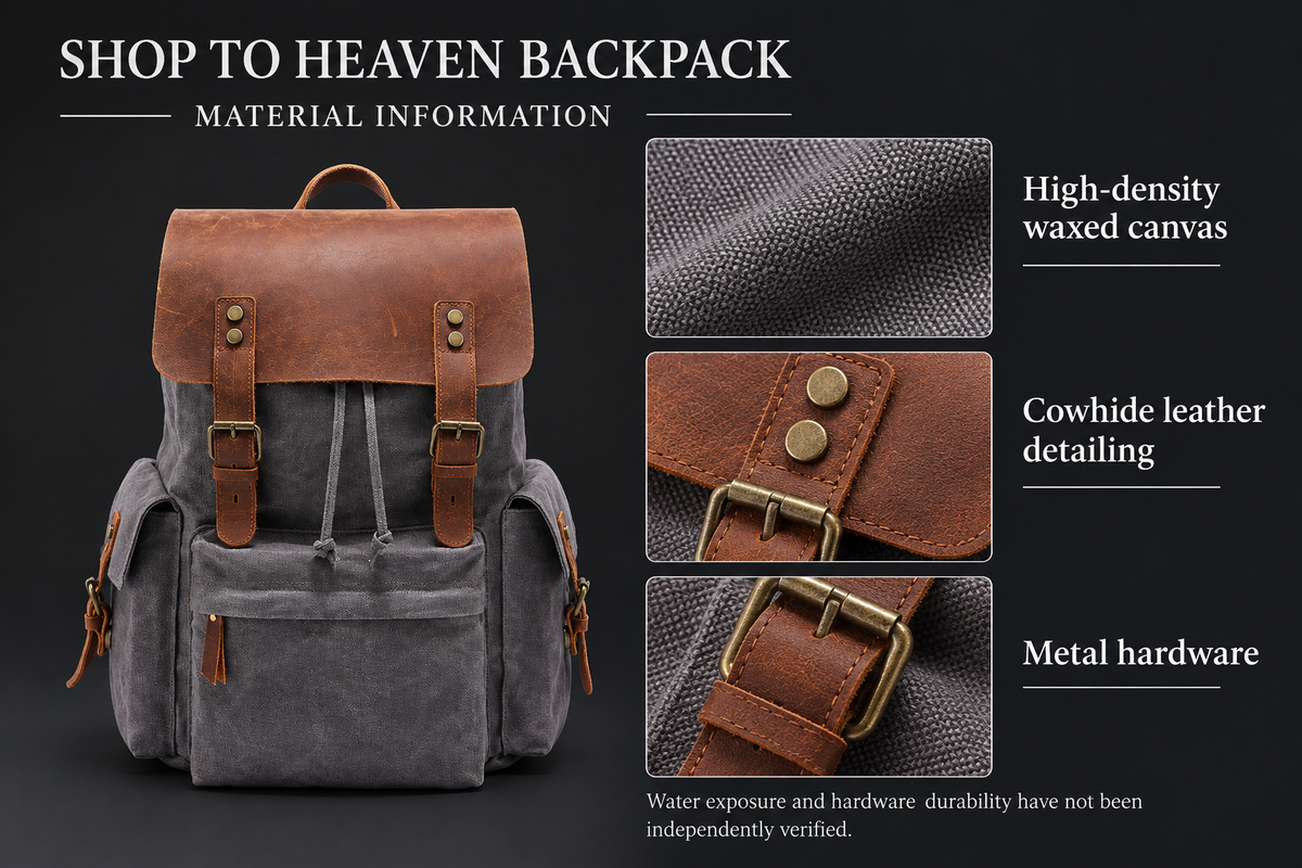 Canvas Backpack Material Information