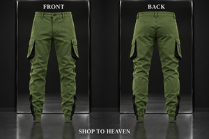 Cargo Joggers Front and Back