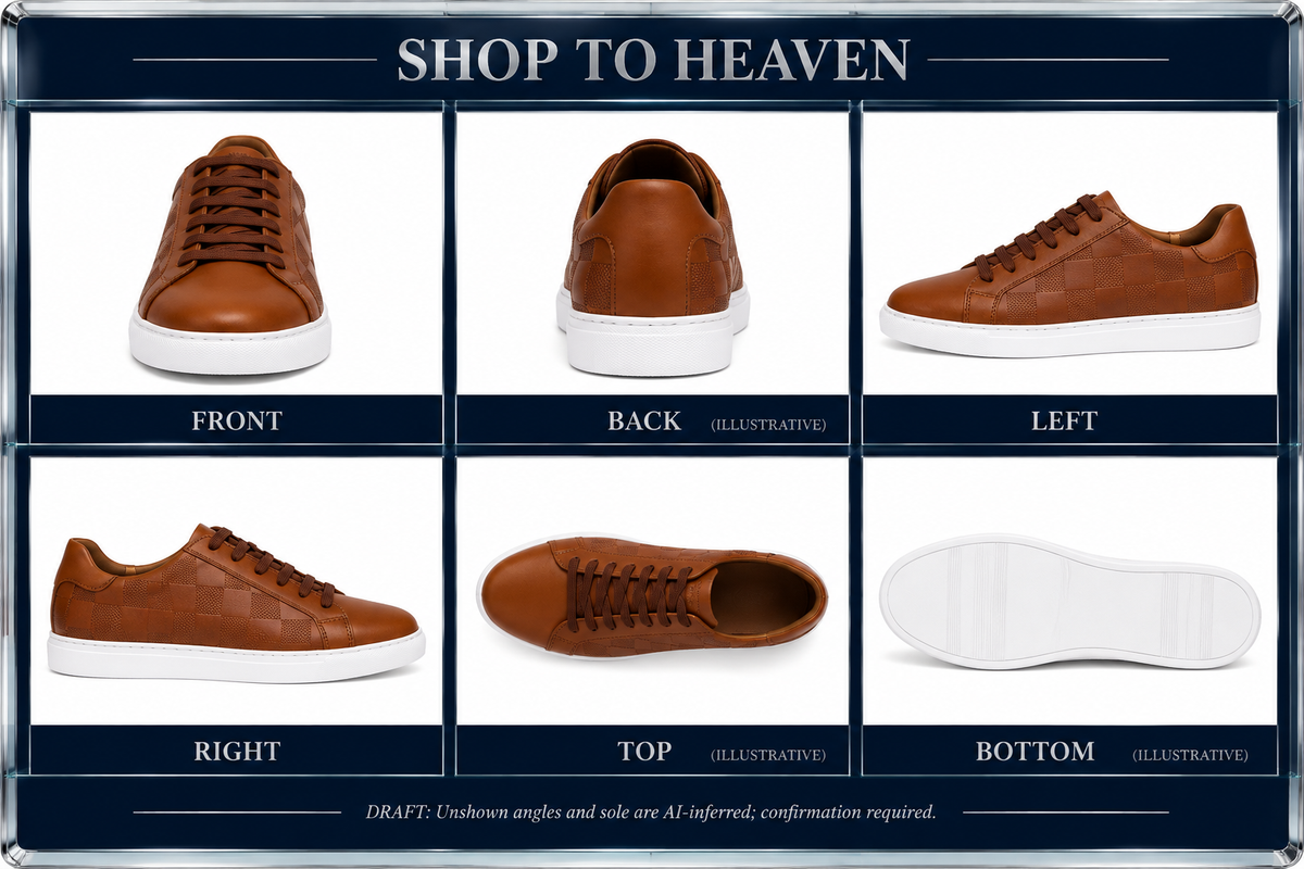Checker-Texture Sneakers Frame