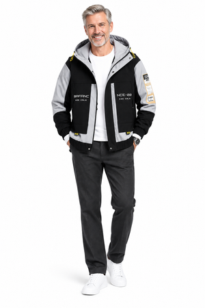 Colour-Block Jacket Black Cover