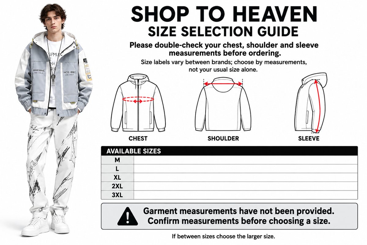 Colour-Block Jacket Size Selection Guide