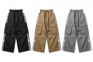 Colour Grid – Cargo Parachute Pants