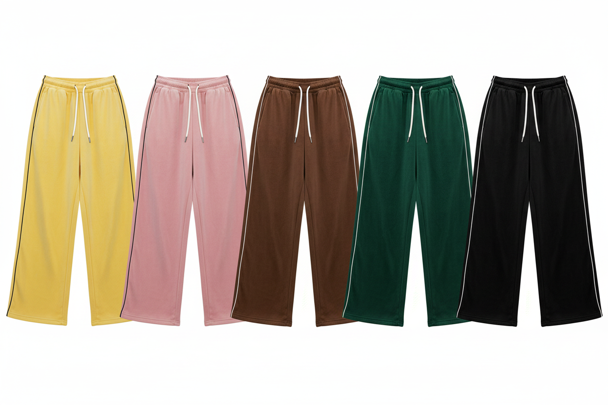 Colour Grid – Lace-Up Trousers