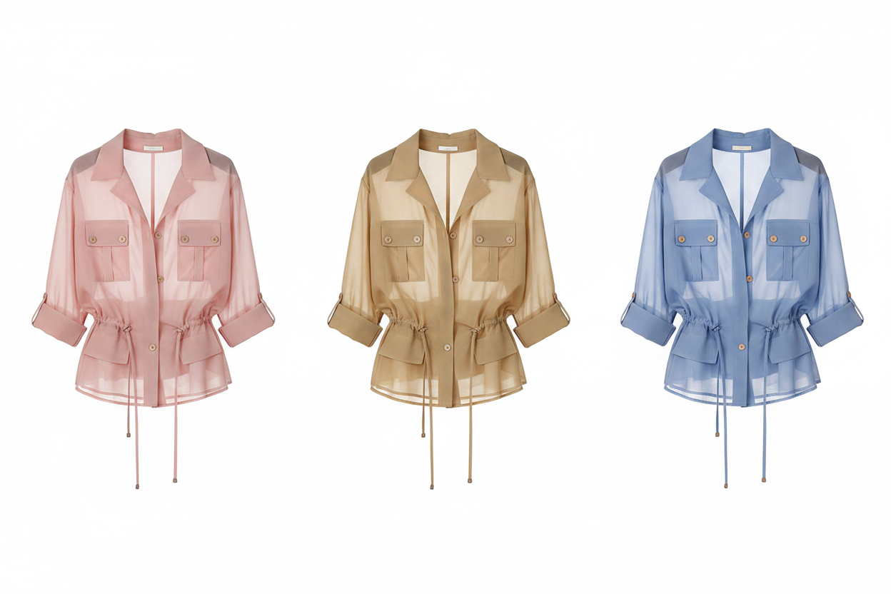 Colour Grid – Utility Blouse