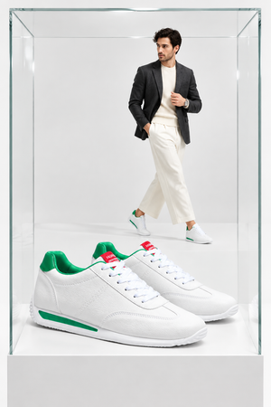 Contrast-Heel Sneakers Cover