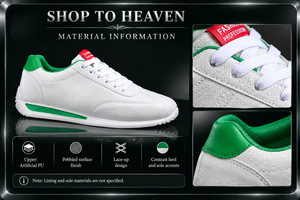 Contrast-Heel Sneakers Materials