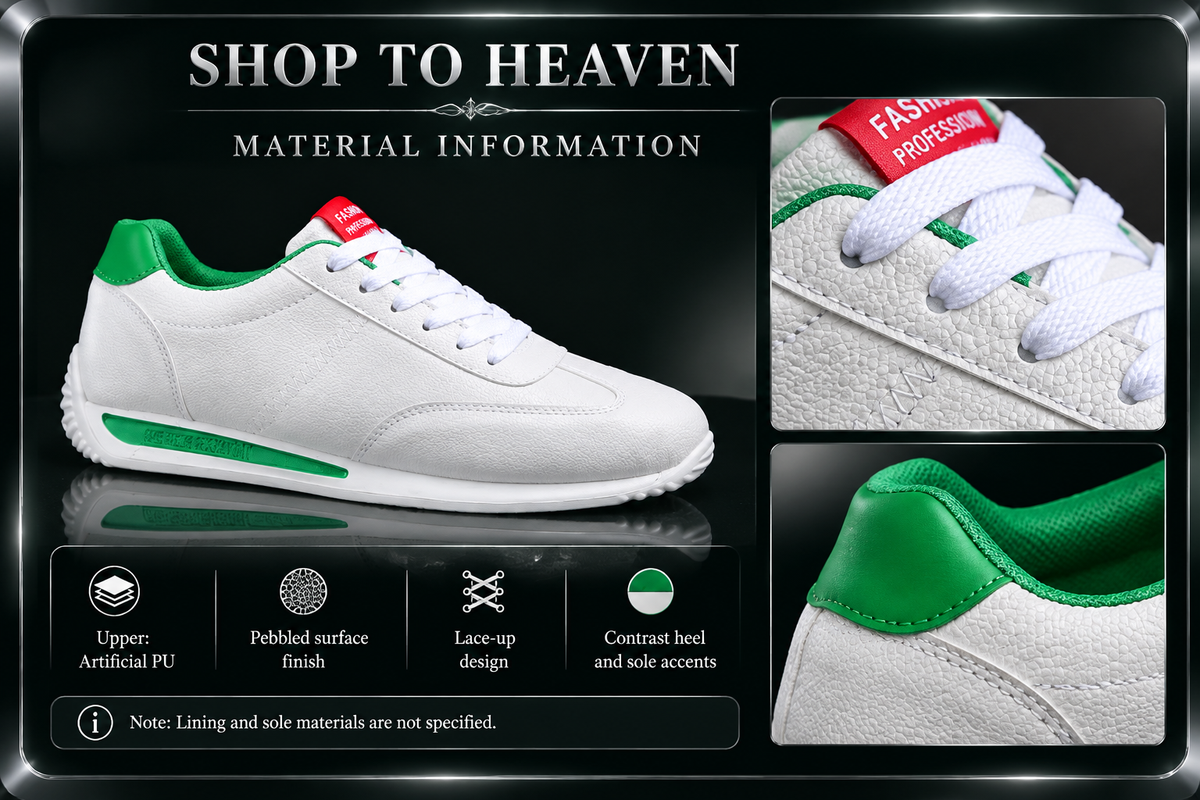 Contrast-Heel Sneakers Materials