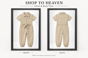 Cotton Utility Jumpsuit Beige Frame Draft