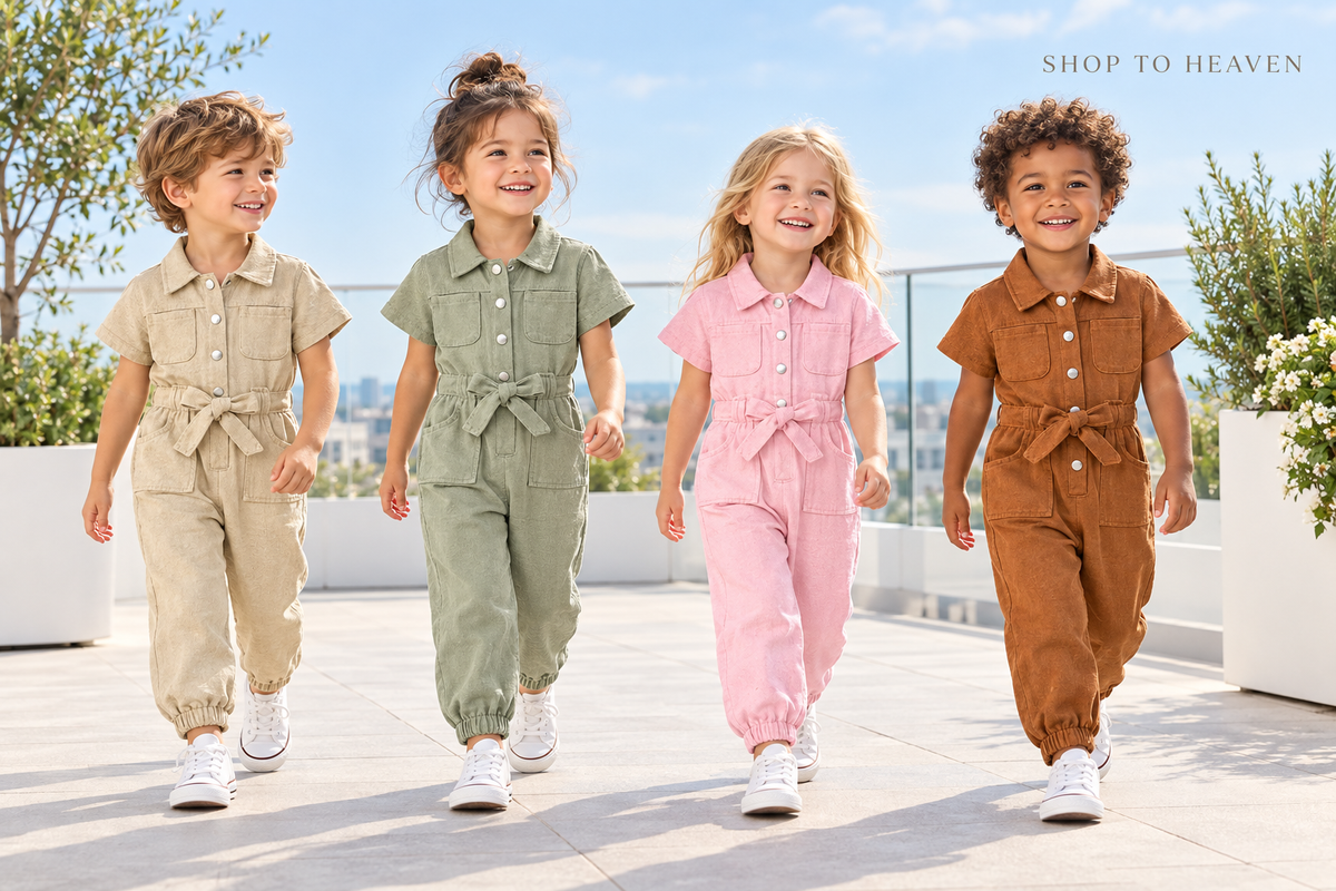 Cotton Utility Jumpsuit Rooftop Editorial