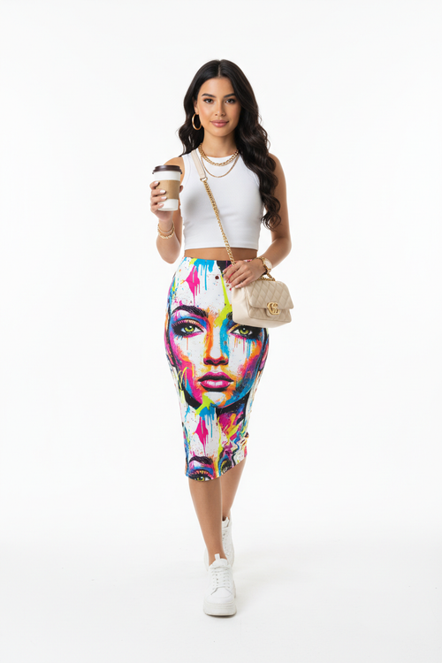 Cover – Graffiti Pencil Skirt