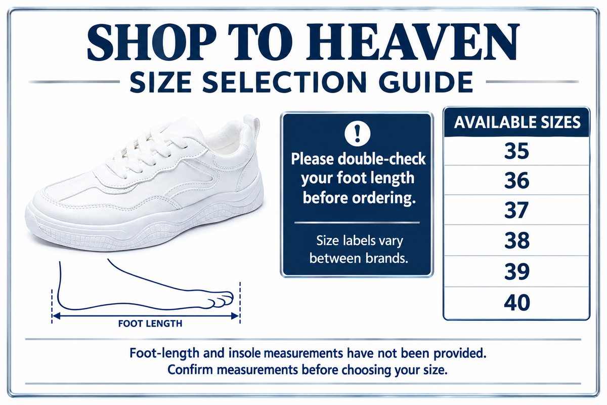 Curved-Panel Sneakers Size Guide Retry