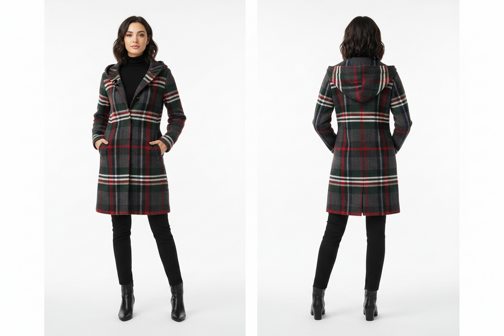 Printed Cardigan Coat — Slim Fit