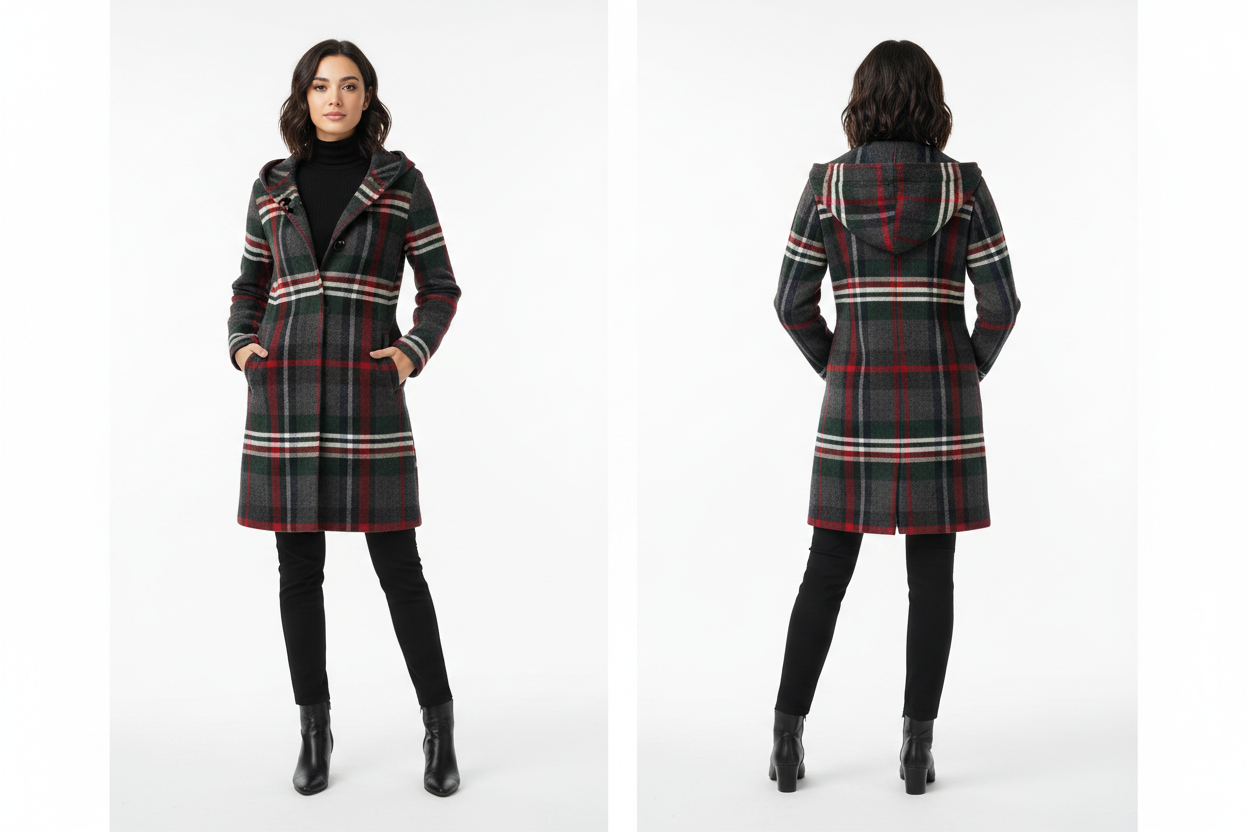 Printed Cardigan Coat — Slim Fit